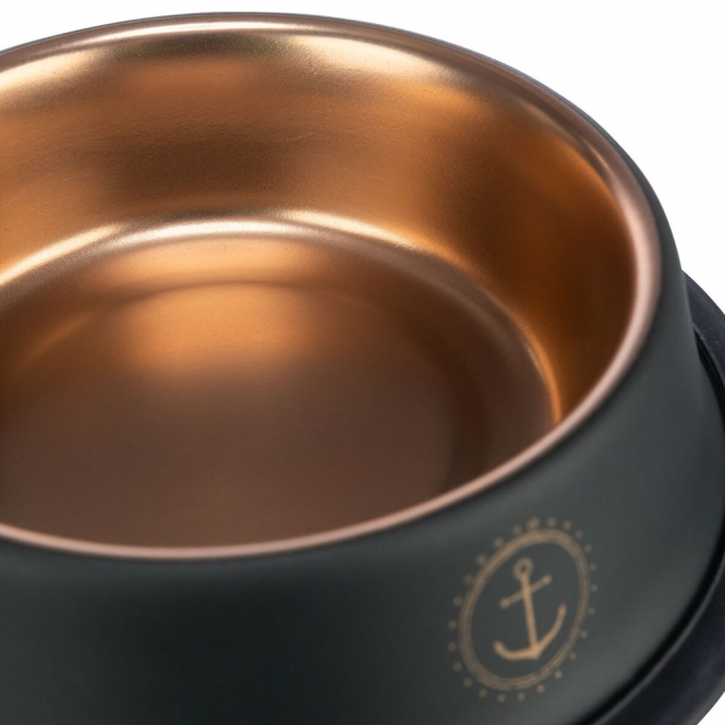 Trixie BE NORDIC Edelstahlnapf - schwarz/bronze - 0,9 l/ø 23 cm – Bild 4