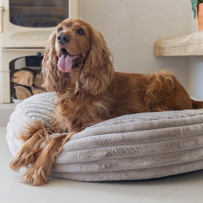 Designed by Lotte Hundebett Reza - rund, beige - 80 x 20 cm – Bild 3