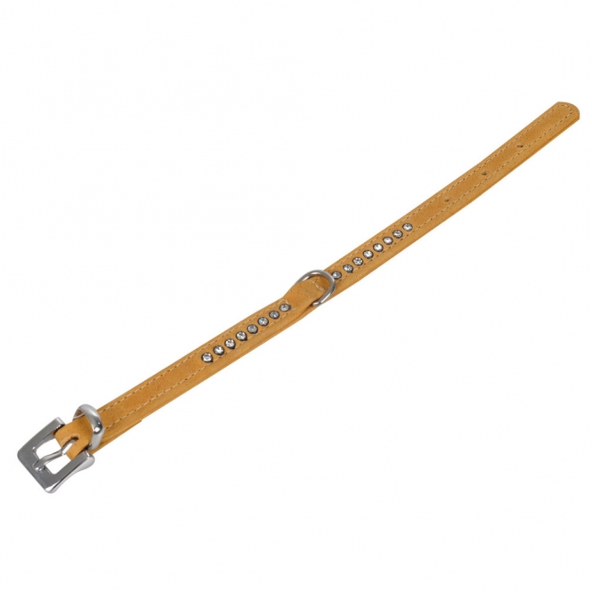 Karlie Buffalo Strass-Halsband - Hellbraun - 1-reihig, 27cm/10mm – Bild 3