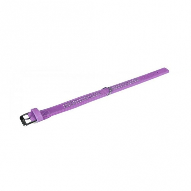 Karlie Buffalo Strass-Halsband - Violett - 2-reihig, 55cm/30mm – Bild 3