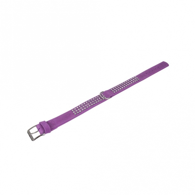Karlie Buffalo Strass-Halsband - Violett - 3-reihig, 65cm/40mm – Bild 4
